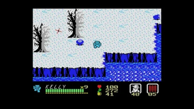 ボルフェスと5人の悪魔のゲームプレイ画面(雪原)