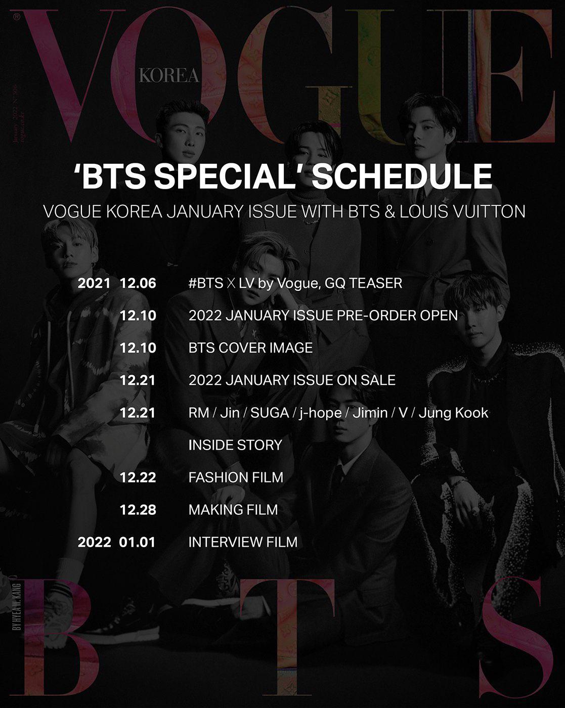 Vogue Korea 防弾少年団スペシャル スケジュール K Pop Wacoca Japan People Life Style