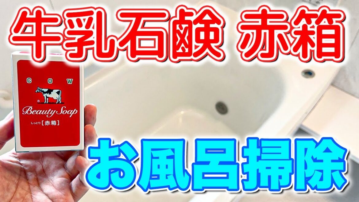 【その手があった】牛乳石鹸「赤箱」でお風呂掃除をしてみた！