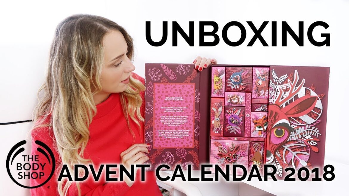 THE BODY SHOP ADVENT CALENDAR 2018 UNBOXING | PAULA HOLMES