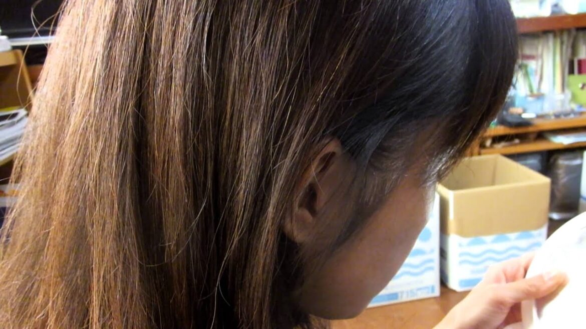 haru黒髪スカルププロ使用前｜36歳主婦・こめかみ白髪を撮影