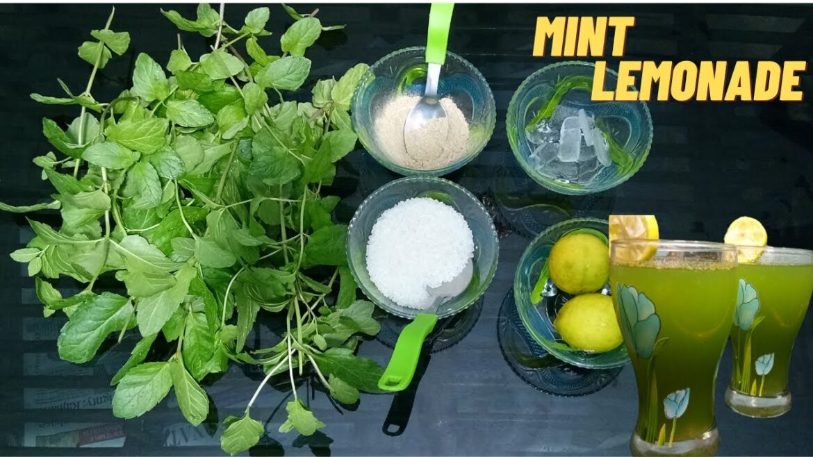 how to make mint lemonade  | mint lemonade recipe | lemon mint shake | subtitled