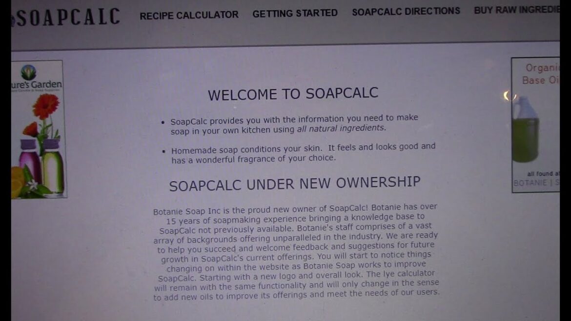 How to use soapcalc to make soap at home important information