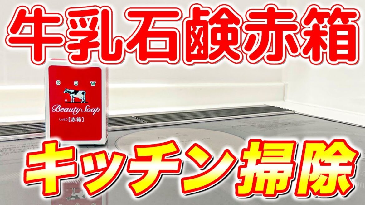【知って得する】牛乳石鹸「赤箱」でキッチン掃除をしてみた！