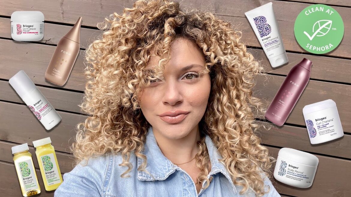 WASH WEEK ROUTINE USING ONLY CLEAN CURLY HAIR PRODUCTS (first impressions)