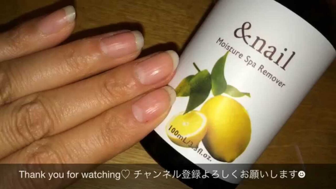 爪に優しい&nailのリムーバーを使ってみた♡ レビュー  English Sub.