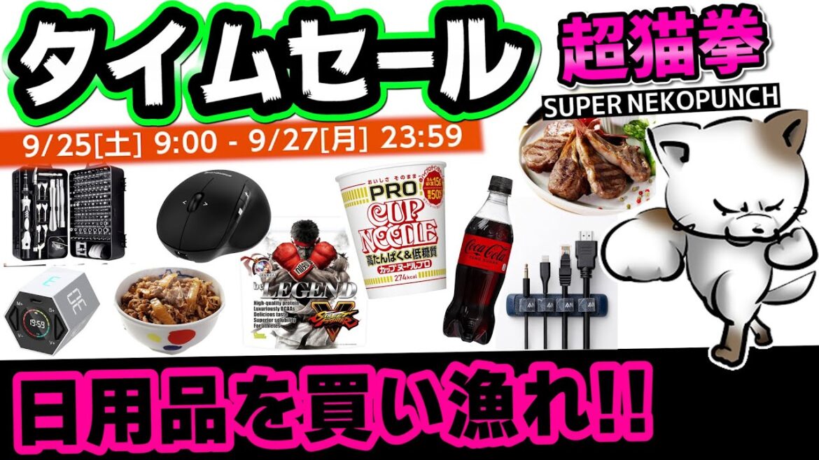 【日用品・食品系】Amazonタイムセール物欲おしゃべりタイム おすすめ商品紹介！秋の牛丼編！[超猫拳][アマゾンセール2021年9月]