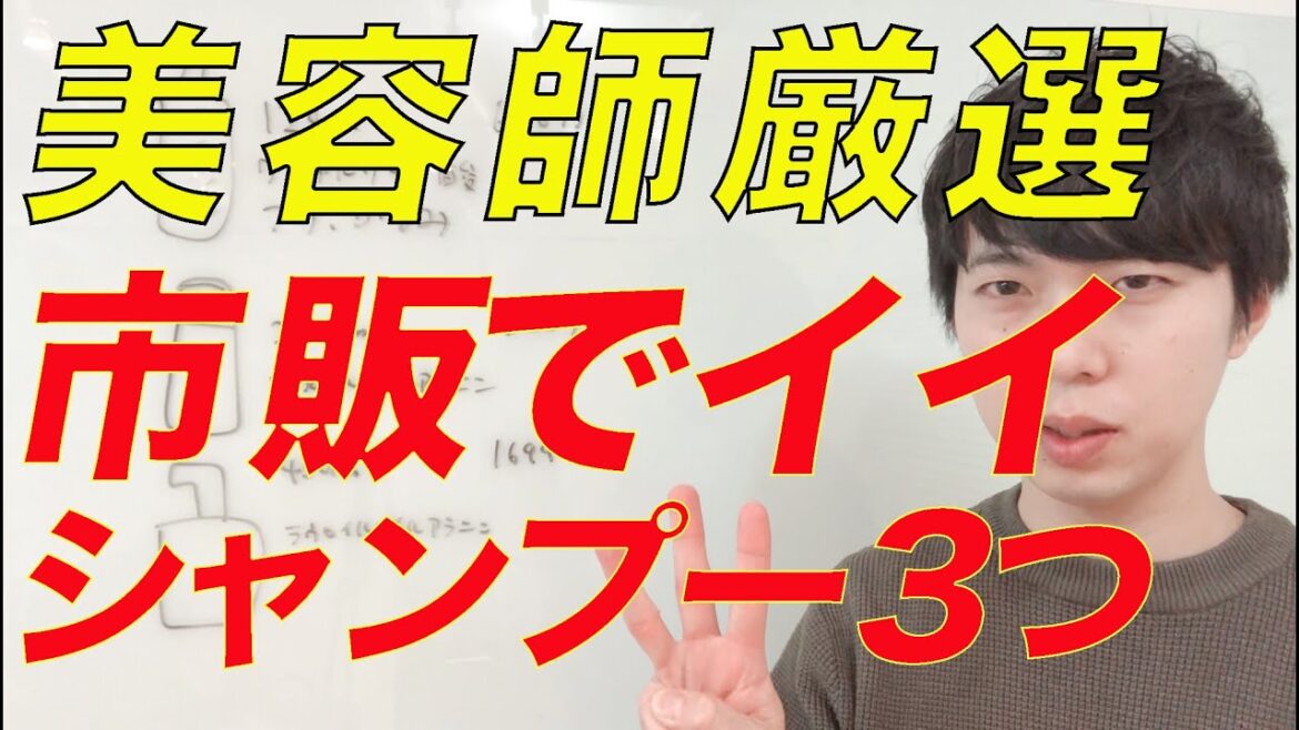 美容師が選ぶ、市販(ドラッグストア)で買える、オススメのシャンプー3つ! 美容師が選ぶ、市販(ドラッグストア)で買える、オススメのシャンプー3つ!