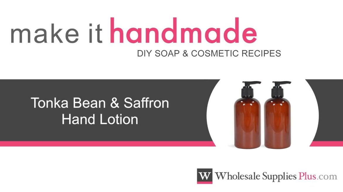 How to Make Tonka Bean and Saffron Hand Lotion {Make It Handmade}