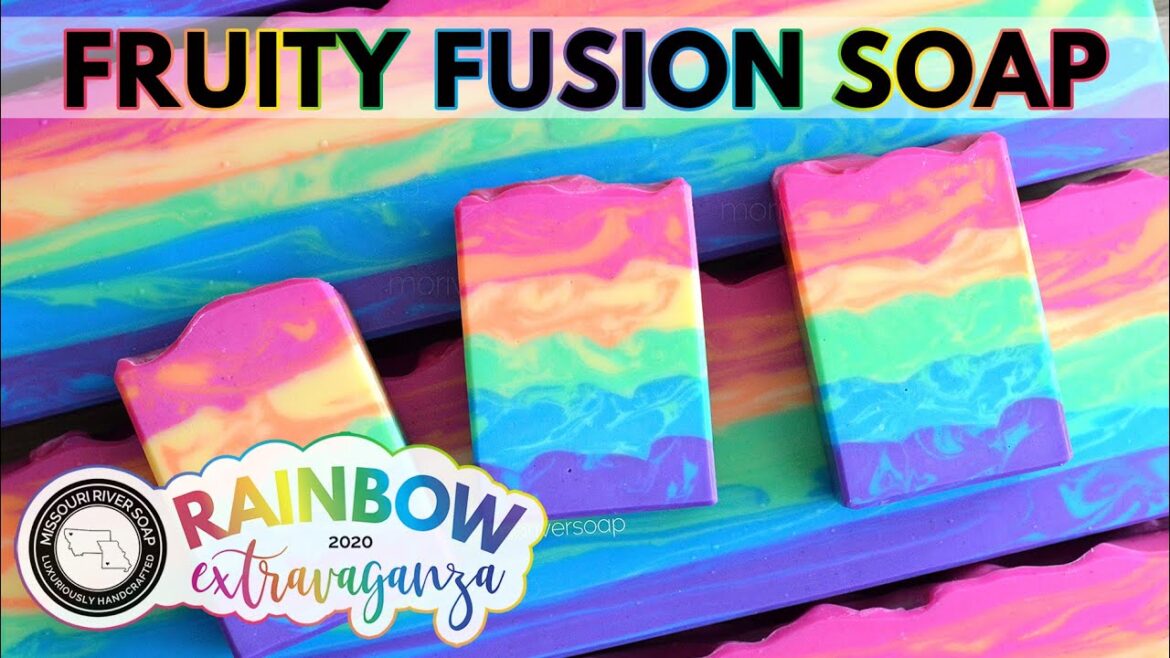 Fruity Fusion Soap | RAINBOW EXTRAVAGANZA 2020 | MO River Soap Fruity Fusion Soap | RAINBOW EXTRAVAGANZA 2020 | MO River Soap