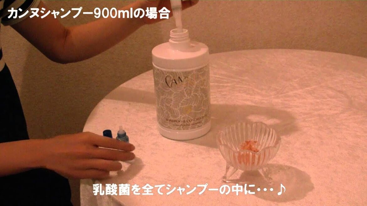 植物性乳酸菌をカンヌシャンプーに配合すると質感の向上を図れます☆