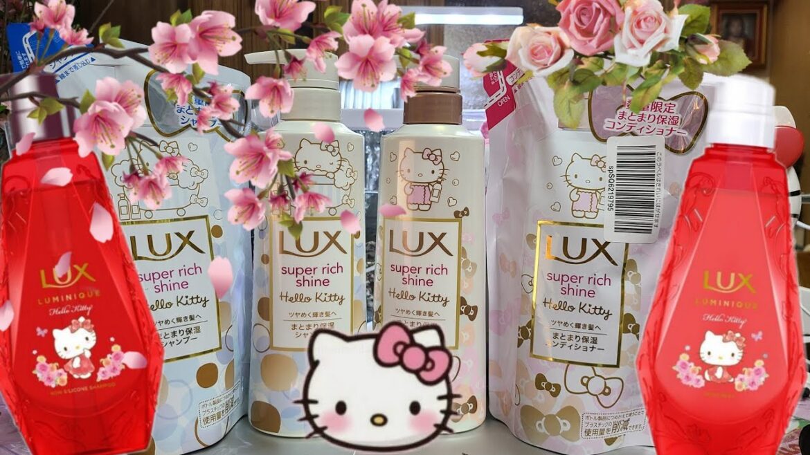 #HELLO KITTY x LUX SHAMPOO and CONDITIONER (#ハローキティ　#サンリオ　#LUX  #SHAMPOO and CONDITIONER)