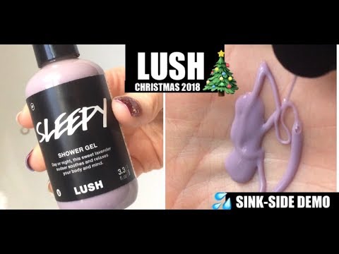 LUSH💜SLEEPY SHOWER GEL💦SINK-SIDE DEMO🎄CHRISTMAS 2018 LUSH💜SLEEPY SHOWER GEL💦SINK-SIDE DEMO🎄CHRISTMAS 2018