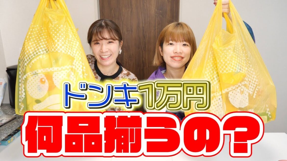 ドンキで1万円分爆買いしたら何品揃うの？