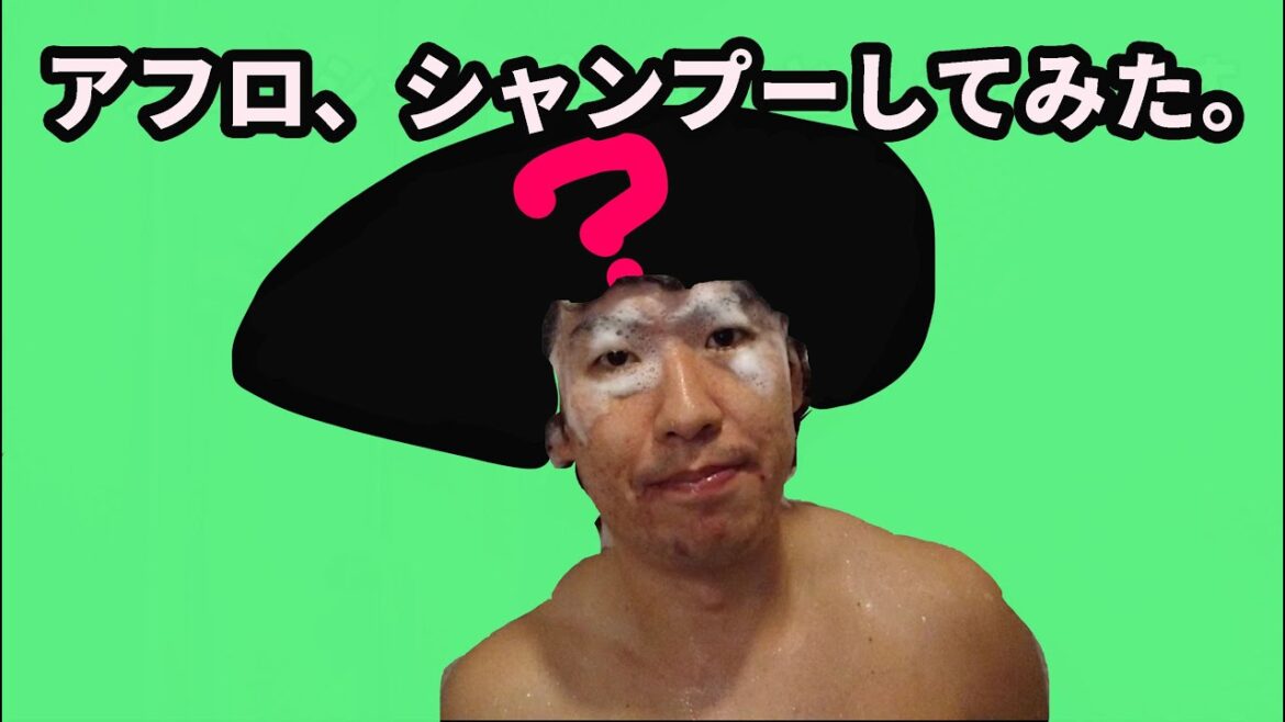 アフロ、シャンプーしてみた。