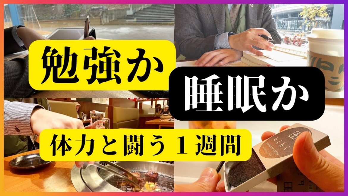 【STUDY VLOG#25】追い込みルーティンで坐骨神経痛っ！！平日6時間勉強を極めた結果 / 司法書士受験 / 社会人