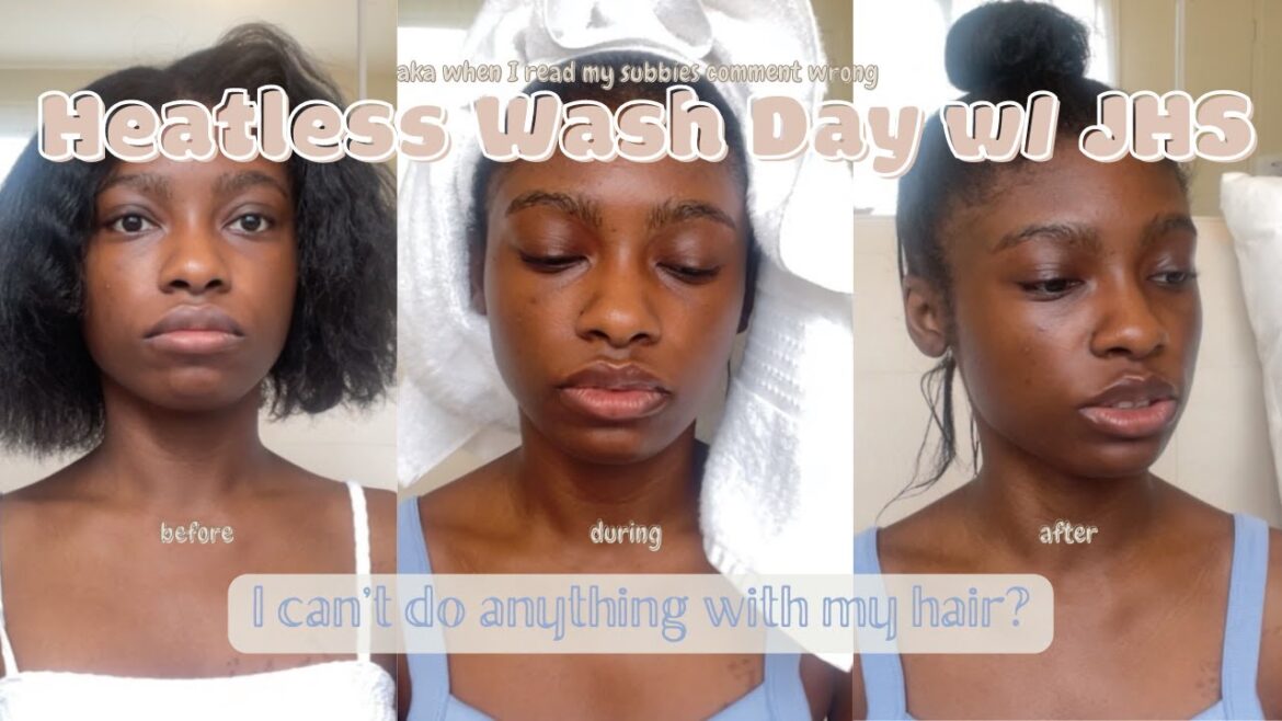 Heatless Wash Day with Japanese Straight Perm | JHS