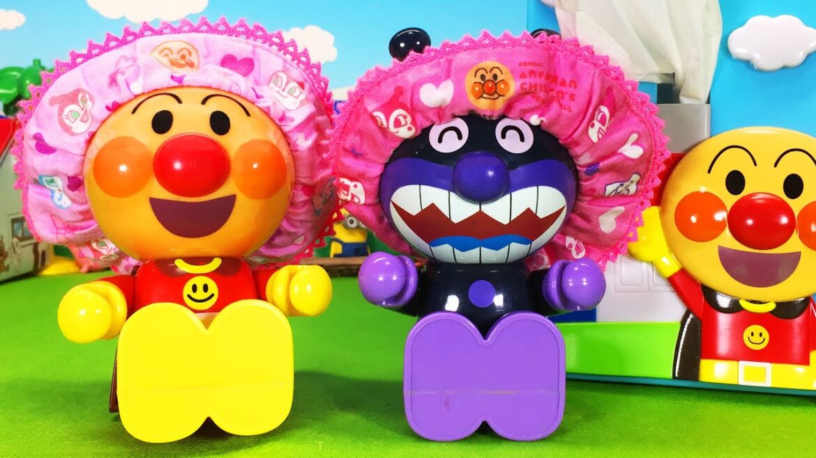 シャンプーハットでシャンプーしようよ！❤アンパンマンおもちゃアニメ