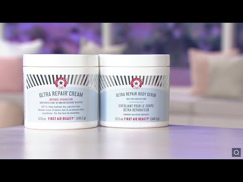 First Aid Beauty 12 oz Ultra Repair Cream & Body Scrub on QVC First Aid Beauty 12 oz Ultra Repair Cream & Body Scrub on QVC