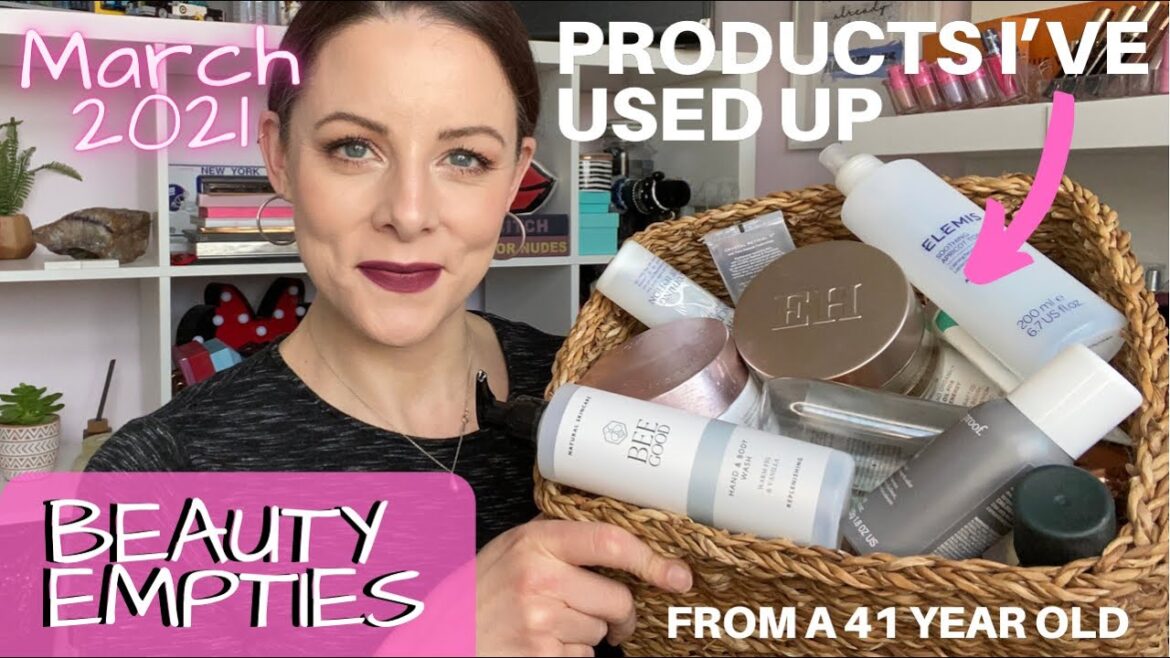 PRODUCT EMPTIES | Beauty Products I've used up | UK Faves for 40 plus | MARCH 2021