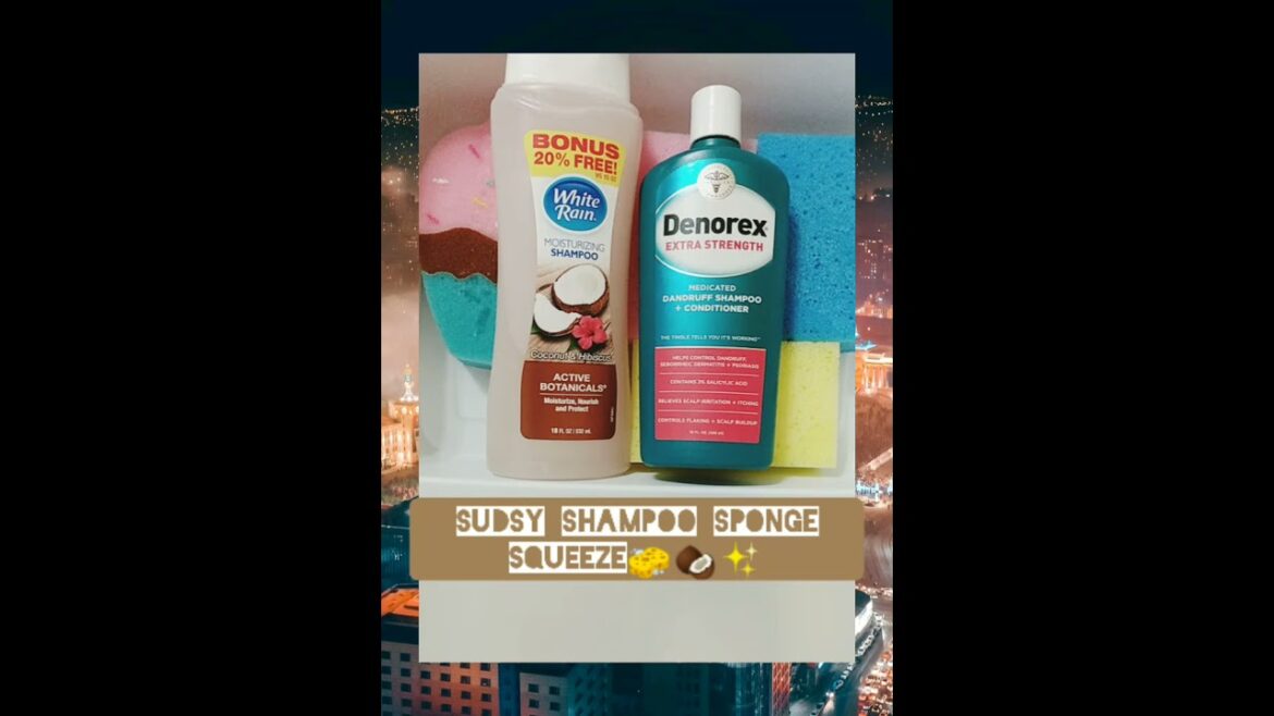 Sudsy Sponge Squeezing🧽/ Weird Shampoo Mixes/White Rain Coconut 🥥 & Denorex Medicated 💊✨