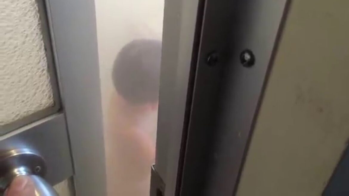 2才8ヶ月の息子一人でシャワー浴びて歌う姿