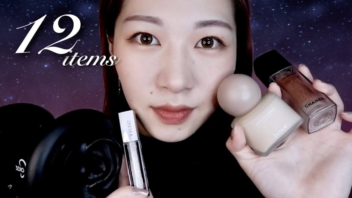 ASMR 囁きで愛用コスメ紹介💄속삭이고 애용 화장품 소개💭［ENG/KR Sub］