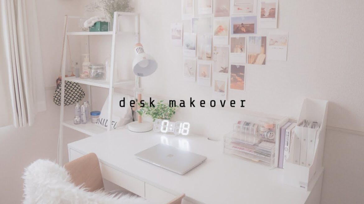🌷 desk makeover // 新しいデスクと文房具の収納|無印良品|ダイソー|ニトリ|デスクツアー 🌷 desk makeover // 新しいデスクと文房具の収納|無印良品|ダイソー|ニトリ|デスクツアー