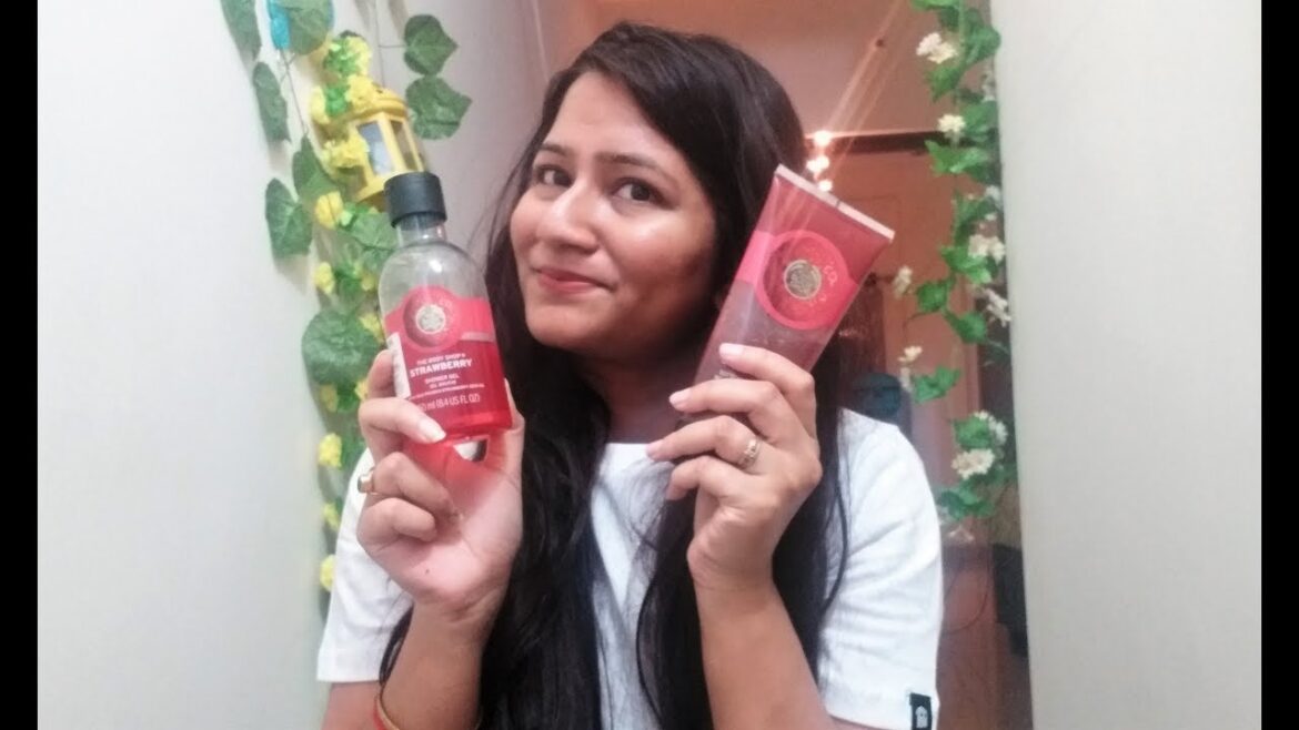 The body shop STRAWBERRY shower gel REVIEW- THE BODY SHOP STRAWBERRY RANGE| BODY SHOP PRODUCTS