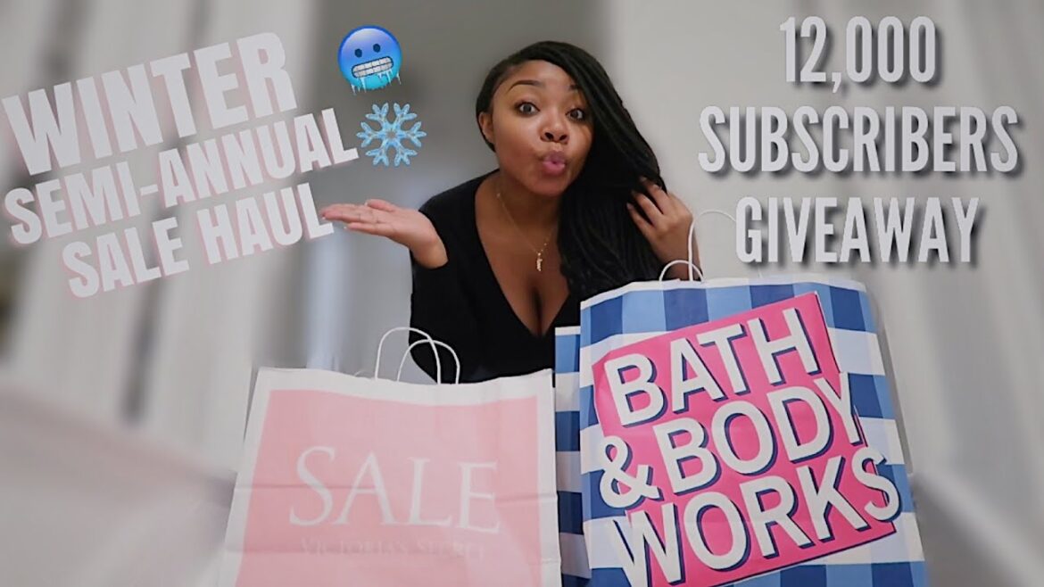 VICTORIA'S SECRET + BATH & BODY WORKS 2021 SEMI-ANNUAL SALE HAUL | GIVEAWAY ANNOUNCEMENT 12,000 SUBS