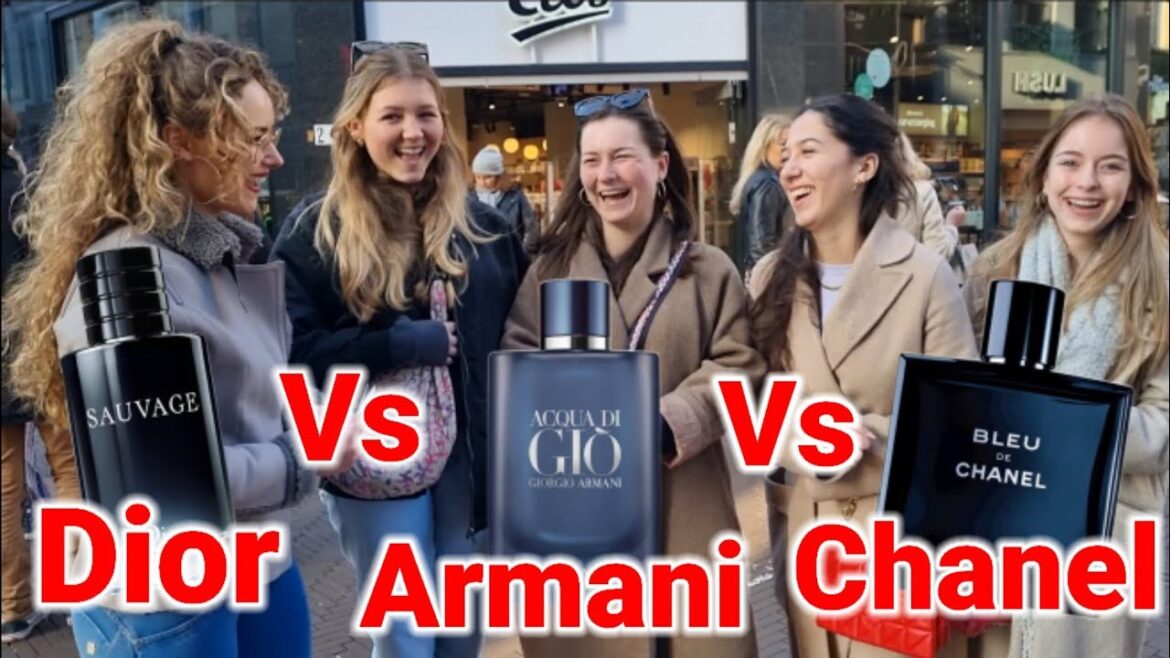 Dior Sauvage vs. Blue De Chanel vs. Armani Acqua Di Gio Profondo 💥 Women's Reactions💥Street Battle