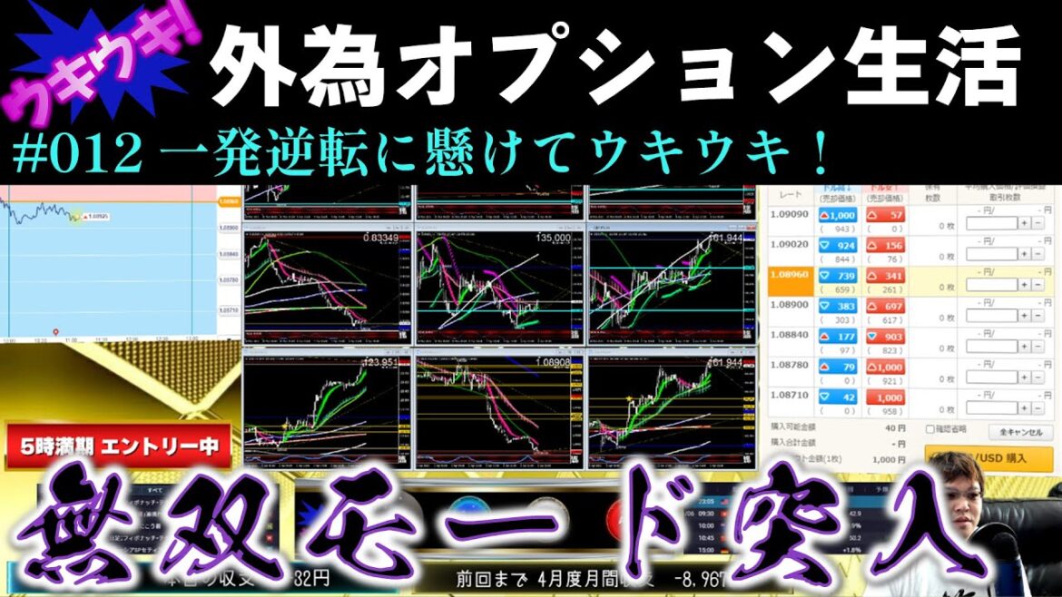 【ウキウキ！外為オプション生活♯012】一発逆転に懸けてウキウキ！　※HD高画質推奨