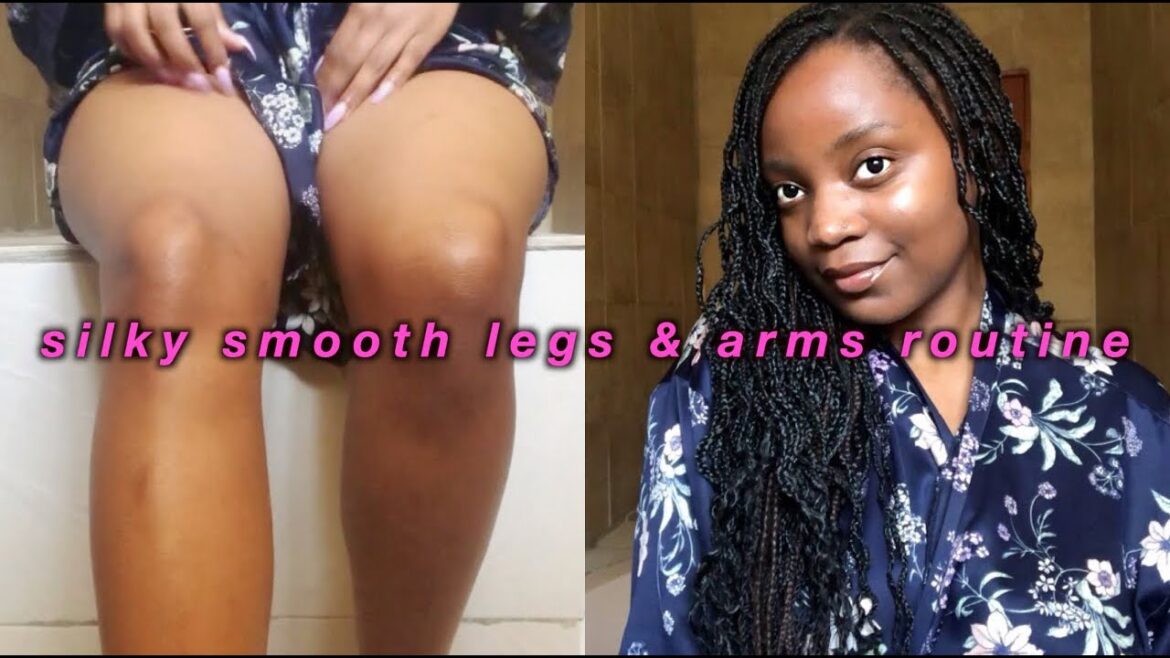 How to get silky smooth legs & arms after shaving | glowy body skincare routine | shaving routine ♡