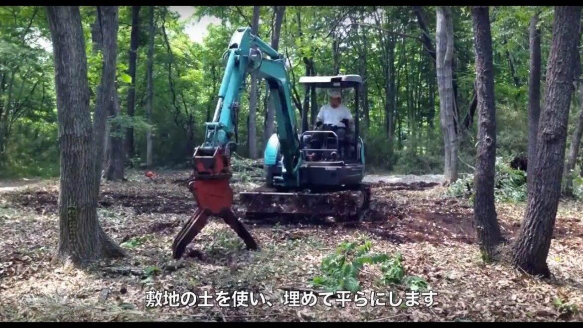 【那須田舎暮らし】大人の秘密基地作り - Making Private Base Time lapse