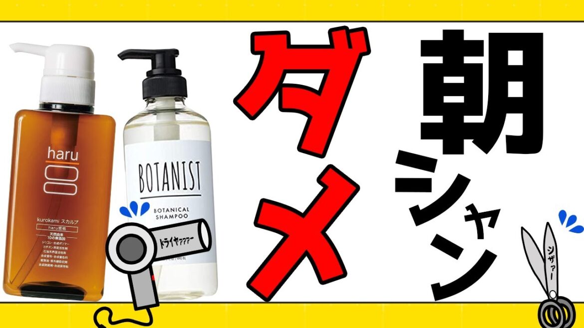 朝シャンが良くない理由、教えます！フケ、かゆみ、抜け毛が増える事やってるかも！【ボタニスト モイストシャンプーBOTANIST】【haru(ハル) kurokami スカルプシャンプー】