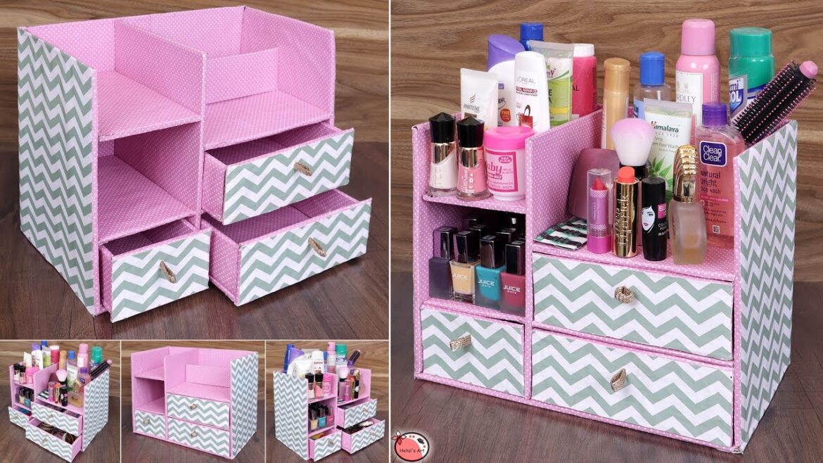 DIY Room Organizer !! Space Saving - Best Out Of Waste Idea