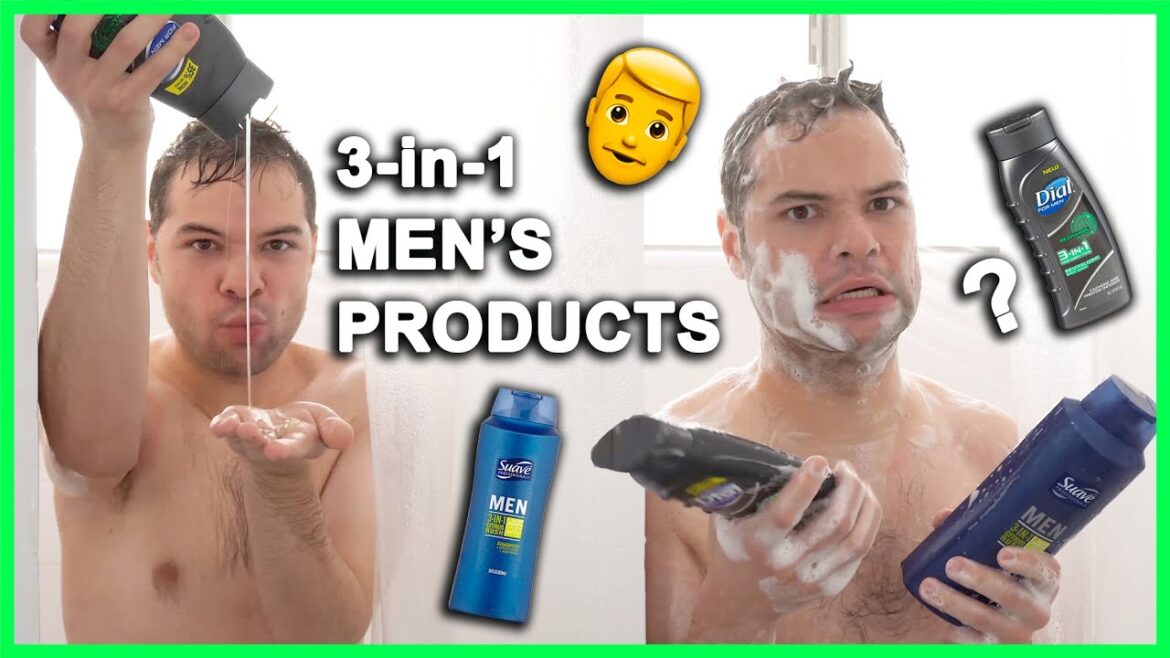 3-in-1メンズ製品をお試しください！コンボシャンプー、コンディショナー、フェイス、ボディウォッシュレビュー