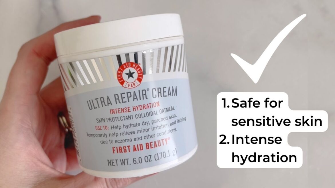 First Aid Beauty | Ultra Repair Cream Intense Hydration Moisturizer Sensitive Skin | Vegan & Clean