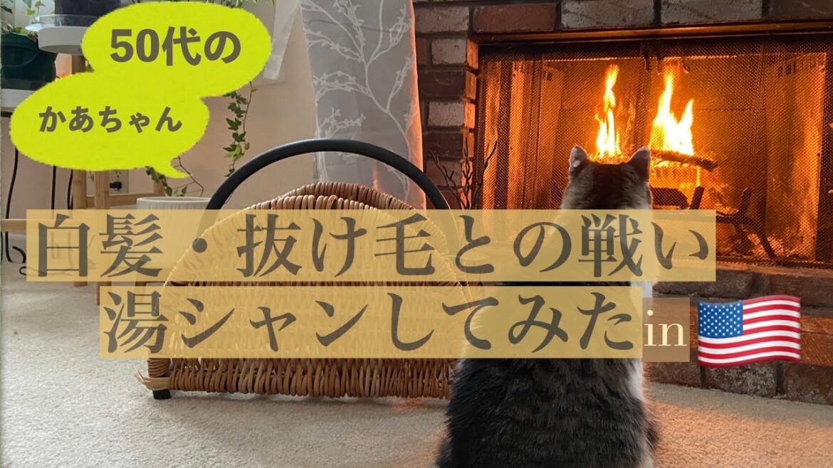 【アメリカで白髪・抜け毛対策】石鹸シャンプー歴３年のかあちゃん湯シャン してみた