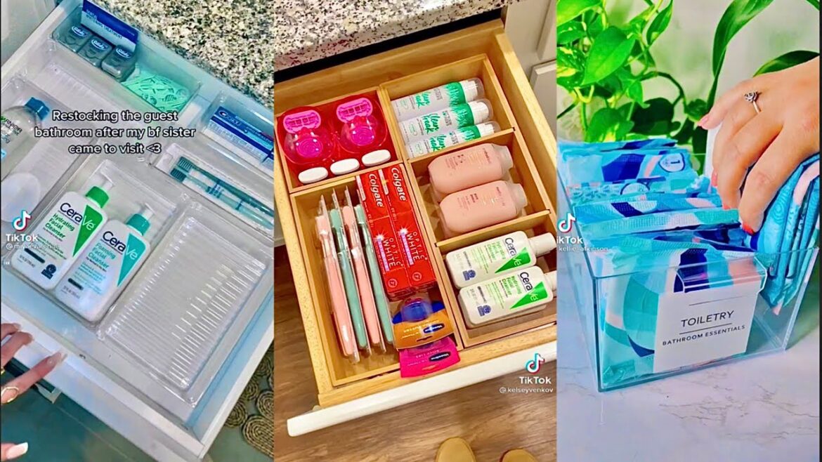 Aesthetic ASMR bathroom restocking | very satisfying 🤩✨ Aesthetic ASMR bathroom restocking | very satisfying 🤩✨