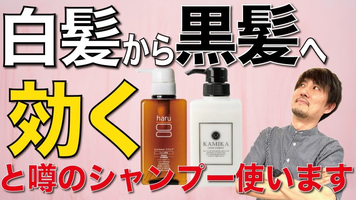 白髪に効くシャンプー!?噂の市販シャンプーをプロが使ってみました！