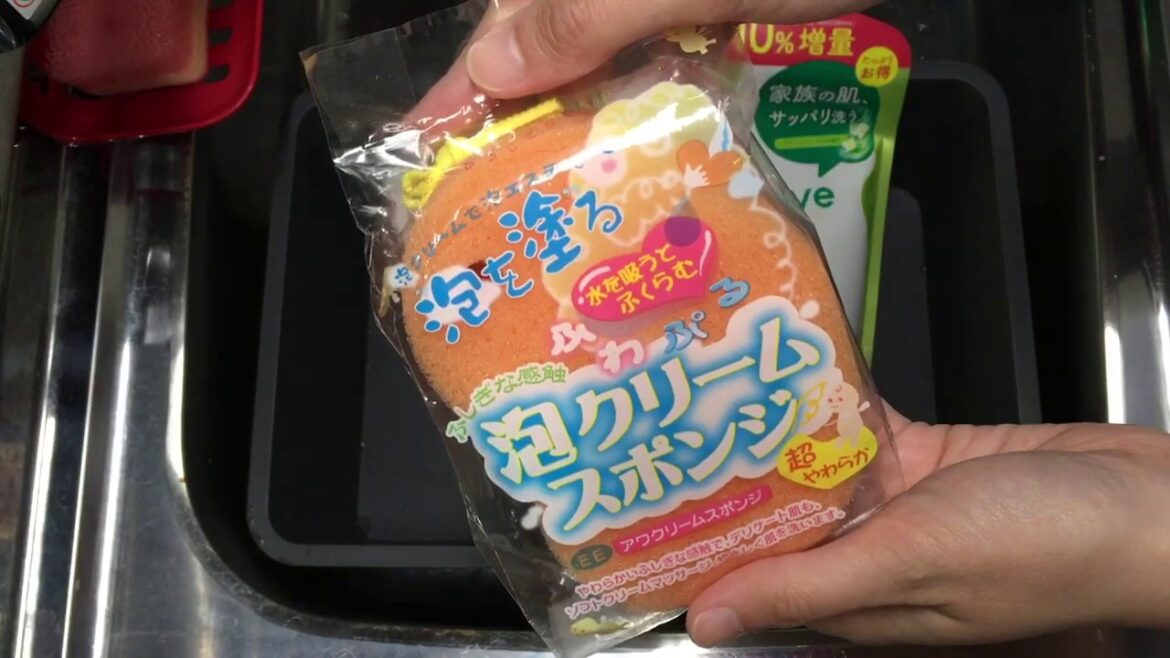 very soft sponge 🧽🧼 ASMR🧡 泡クリームスポンジ🧽🧼