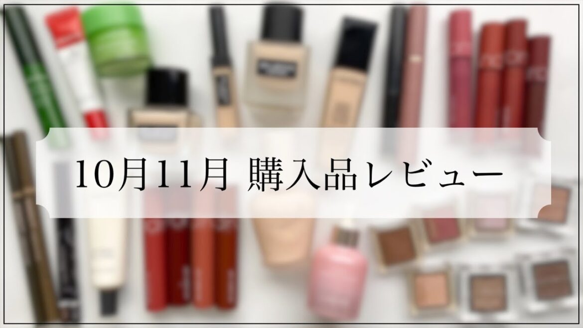 【購入品紹介】10月11月に買ったコスメをレビュー！プチプラ/デパコス/韓国コスメ