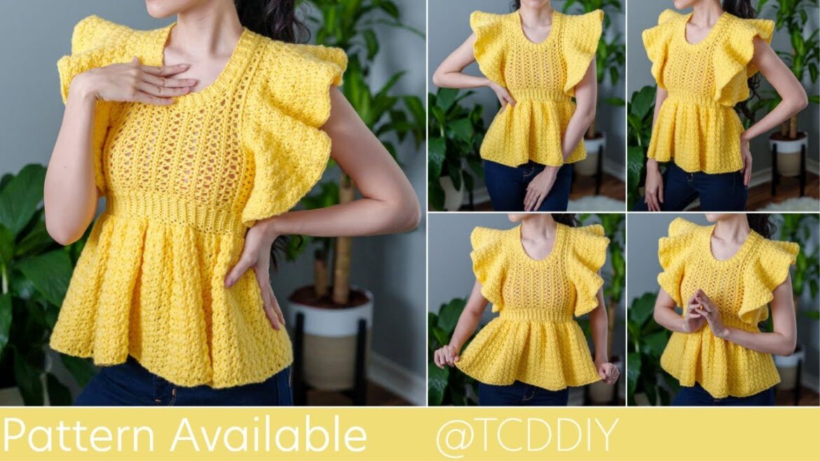 How to Crochet: Peplum Top | Pattern & Tutorial DIY How to Crochet: Peplum Top | Pattern & Tutorial DIY