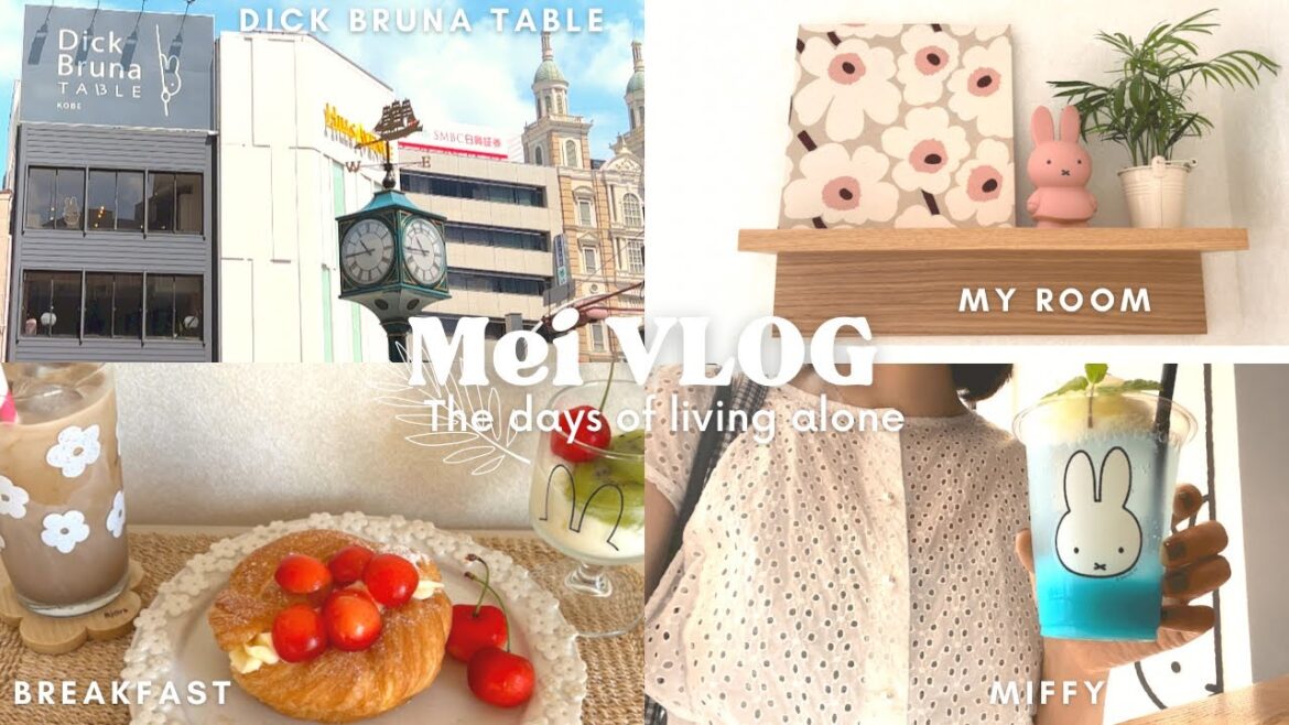 【vlog】アラフォーOLマイペースに自分の機嫌をとる日々🌿Dick Bruna TABLEへ|無印の棚で殺風景な部屋にアクセントを♡