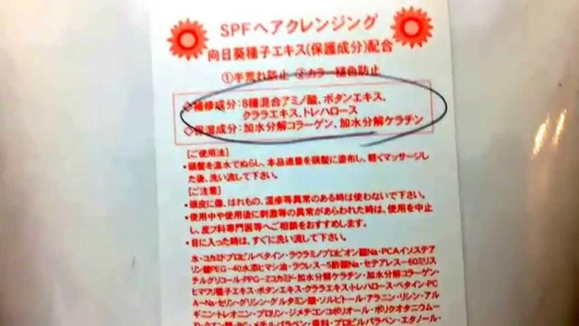アミノ酸シャンプー 内容成分【炎の美髪育毛家☆横山】
