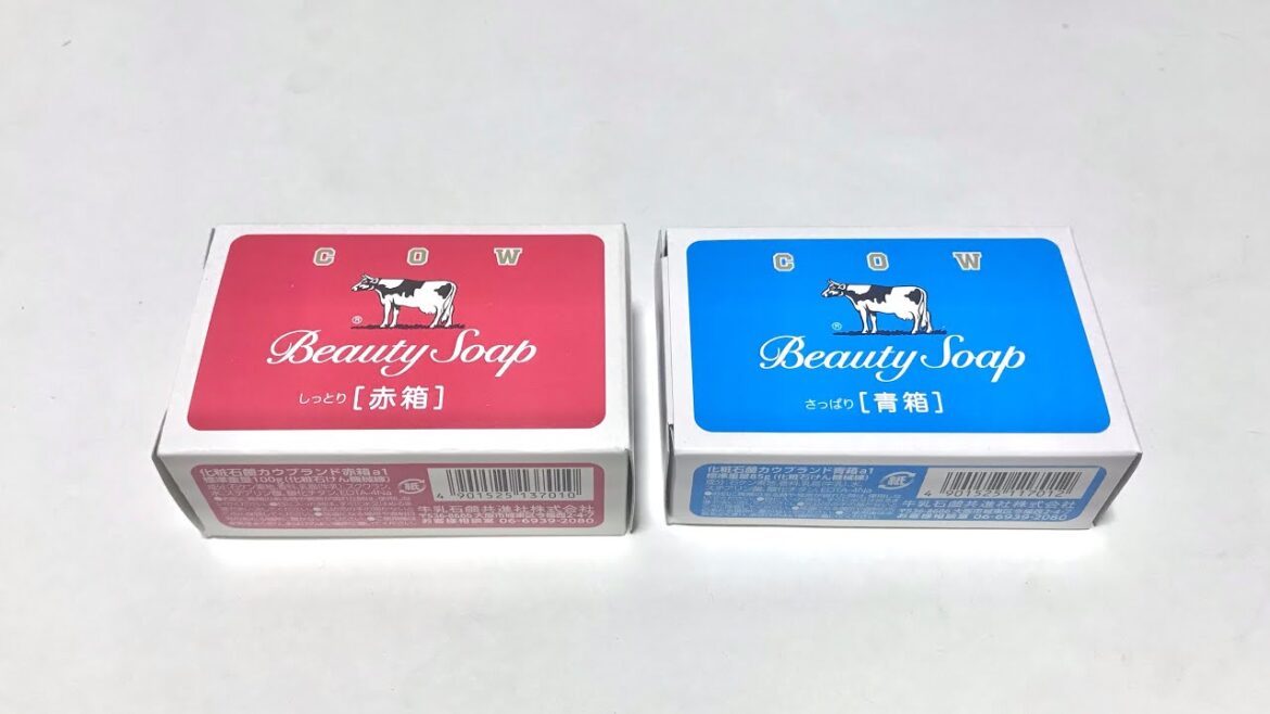 【ASMR】牛乳石鹸 赤箱＆青箱 の音【バイノーラル】