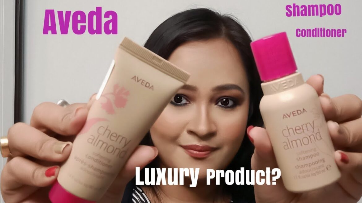 Aveda cherry almond  shampoo and conditioner review india | Aveda cherry almond softening