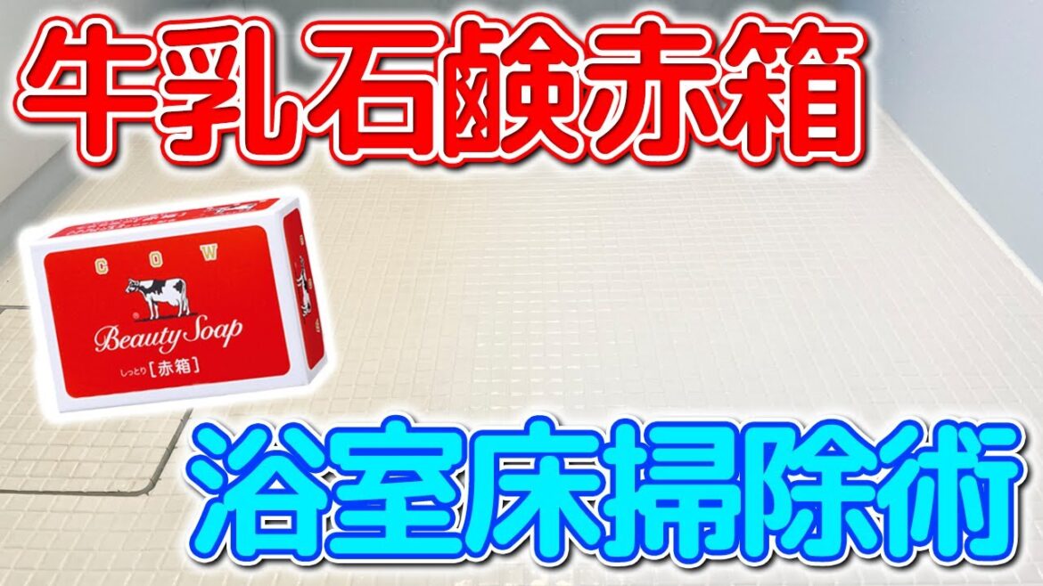 【新提案】牛乳石鹸赤箱でお風呂の床掃除をする方法! 【新提案】牛乳石鹸赤箱でお風呂の床掃除をする方法!