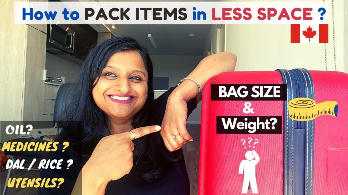 Traveling to CANADA 2021 - Essential ITEMS to pack for Canada |  Allowed SIZE & WEIGHT of BAGS